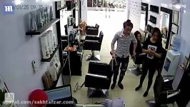 انفجار مهیب گوشی آیفون در سالن آرایشگاه ویتنام