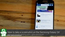 Samsung Galaxy S4 How to take a screenshot