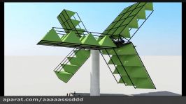 New Wind Turbine Two sail formed wings wind turbine
