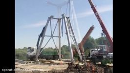 VAWT 200kW Vertical Wind Turbine Installation