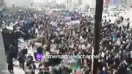 ورودجمعیت چندصد هزار نفری مردم کرمانشاه خیابان مدرس