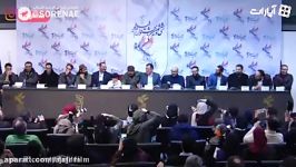 حرکت عجیب +18 مهران احمدی در نشست خبری فیلم مصادره 