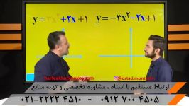 آموزش تابع درجه دو توسط استاد منتظری  ریاضی کنکور