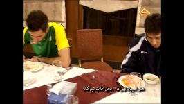 Players Iran National team at the Olympic Hotel