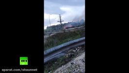 Israeli F 16 fighter jet shot down by Syrian anti aircraft fire