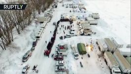 Russian plane crash 100s of rescuers continue recovery op DRONE VIDEO