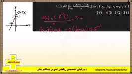 سوال114 20بهمن  حل سوالات حد مبهم استفاده نمودار