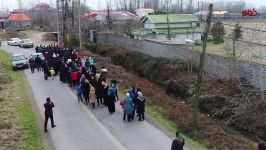 پیاده روی خانوادگی جشن بزرگ انقلاب در روستای فشتکه