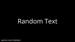 آموزش افزونه Random Text ادوبی میوز