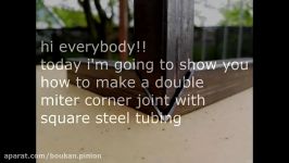 Double miter corner joint HOW TO 