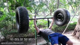 CRAZY OUTDOOR GYM IN THAILAND  Lumpini Gym Bangkok  homemade equipment