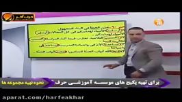 عربی کنکورموسسه حرف آخرتدریس معلوم مجهول استاد واعظ