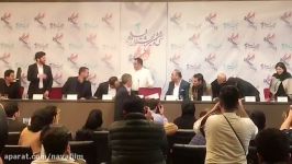 شوخی های حمید فرخ نژاد جواد عزتی در نشست خبری لاتاری