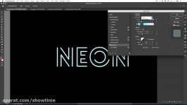 Neon Text Effect Photoshop Tutorial