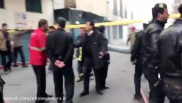 تخلیه خبرنگاران محل آتش سوزی در ساختمان وزارت نیرو