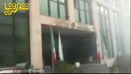 اولین تصاویر آتش سوزی ساختمان وزارت نیرو