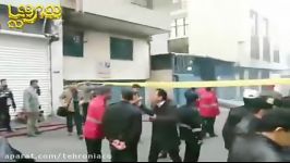 تخلیه خبرنگاران حوالی ساختمان آتش گرفته وزارت نیرو