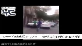 لحظه متوقف کردن درگیری مردم راننده اوپتیما فراری