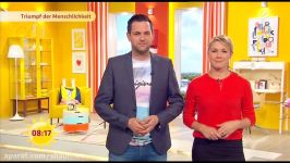 Alina Merkau zeigt viel Bein beim Sat.1 Frühstücksfernsehen am 29.05.2