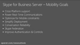 Plan and Design S4B Skype for Business Mobility جلسه 6