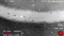 فیلم حمله جنگنده های آمریکایی به مستشاران روسی در دیرالزور سوریه