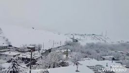 بارش برف در سریاس شهرستان پاوه استان کرمانشاه.