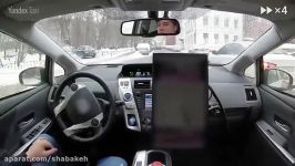 ماشین خودران یاندکس در خیابان های برفی مسکو حرکت می کند