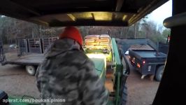 JOHN DEERE 6330 Haulin Whitetail Deer Feed at Hollis Farms