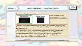 اسم های مرکب ؛ فصل اول دوره Select Readings