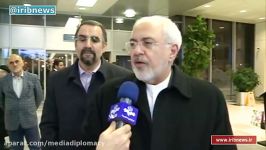 مصاحبه وزیر امور خارجه دکتر ظریف در بدو ورود به مسکو