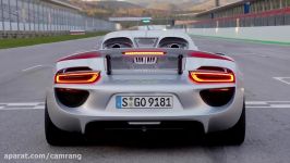 یک دقیقه لذت ناب در همراهی خودرو Porsche 918 Spyder