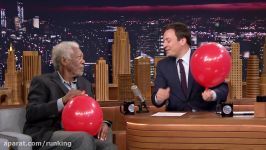 Morgan Freeman Chats with Jimmy While Sucking Helium