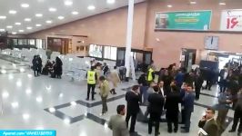 خانواده های مسافران تهران یاسوج در فرودگاه یاسوج