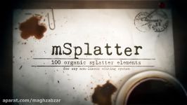 مجموعه ۱۰۰ فوتیج ویدیویی پاشیدن مایعات mSplatter