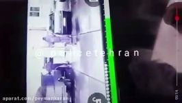 لحظه انفجار وانت نیسان در جایگاه سوخت بزرگراه فتح تهران