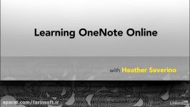 آموزش کار وان نوت آنلاین  Learning OneNote Online