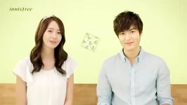 Yoona and Lee Min Ho for Innisfree 2013