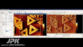 Atomic Force Microscopy  Fast scanning of triangular DNA Origami