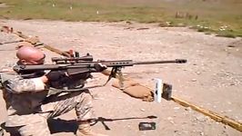 شلیک اسلحه Barret 50 cal M107