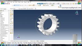 Spur gear Simulation in Abaqus Dynamics analysis