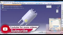 HOW TO DEVELOP A NOZZLE ON CYLINDRICAL PRESSURE VESSEL DESIGN MODEL 3D IN CATIA TUTORIAL #100