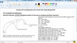 ABAQUS Tutorial Analysis Of Composite Landing Gear