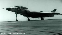 F 0837 Vought F7U Cutlass Carrier Crash on USS Hancock Video