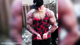 Workout Monster Old Tattooed Bodybuilder  Motivational Video 2018