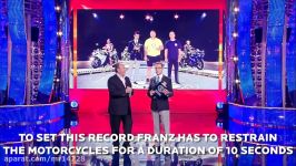 Longest duration restraining four motorcycles  Guinness World Records