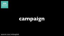 آموزش زبان انگلیسی تلفظ How to pronounce campaign