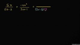 16 Adding rational expression unlike denominators