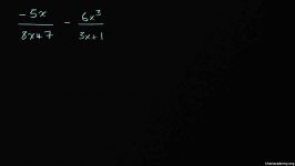 17 Subtracting rational expressions unlike denominators