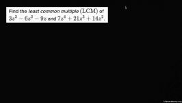 21 Least mon multiple of polynomials