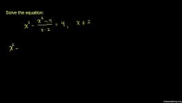 25 Equations with one rational expression advanced